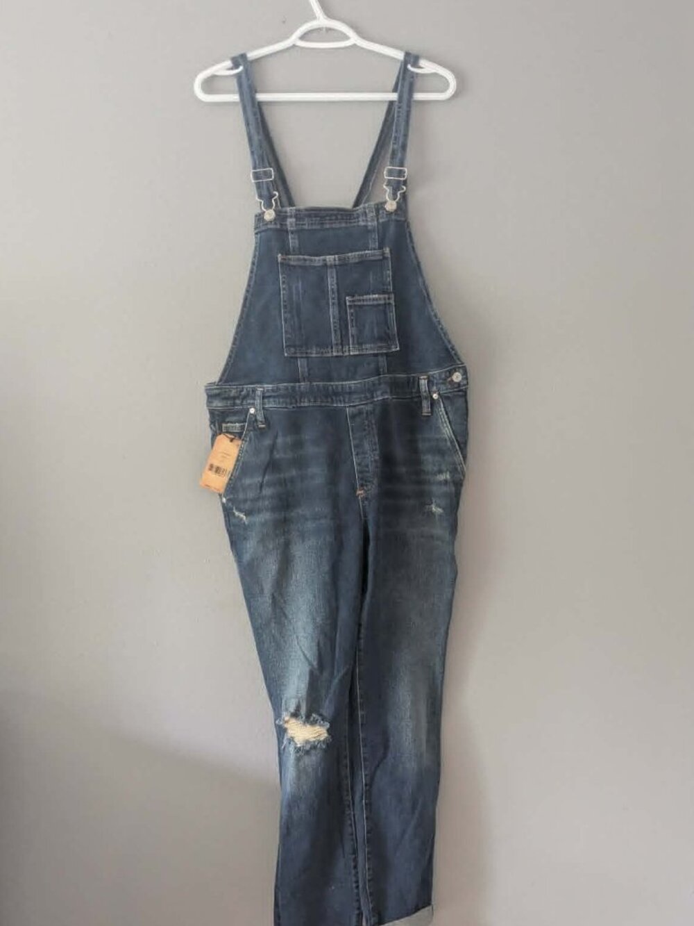 NWT Silver overalls size large